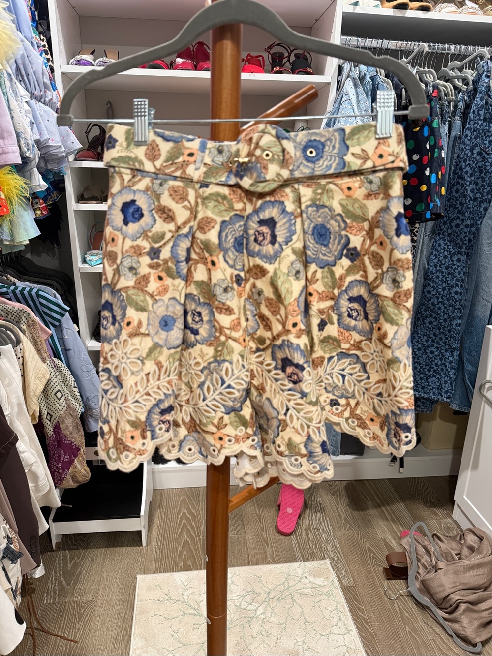 Zimmermann Junie Embroided shorts - Picture 1 of 7